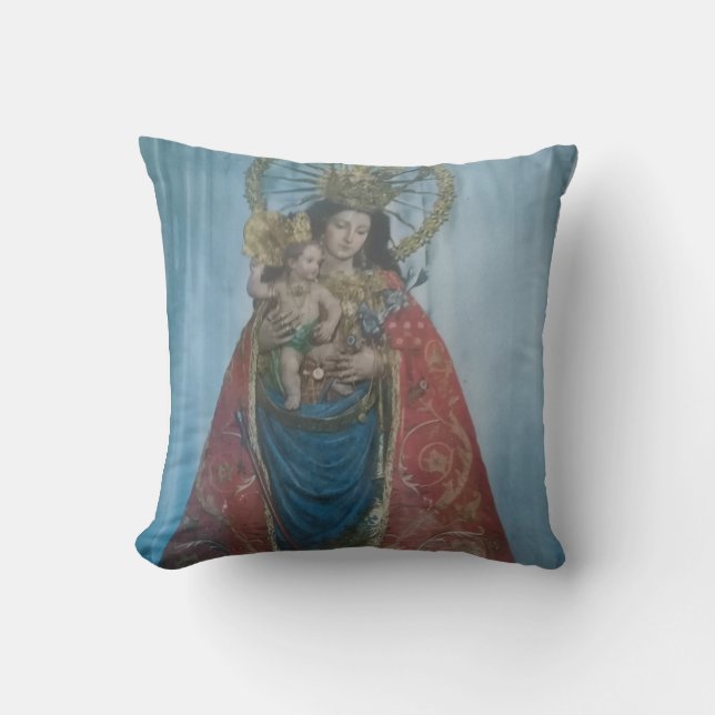 St Mary and Child Pillow (Front)