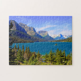 St. Mary Lake,  Glacier National Park,  Montana Jigsaw Puzzle