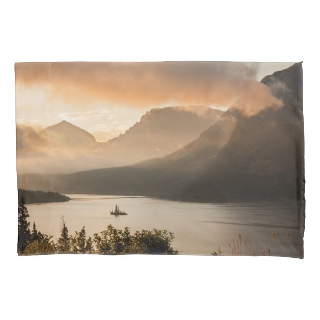 St. Mary Lake | Glacier National Park, Montana Pillowcase (Front-Left)