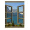 St. Mary Lake Through An Open Window Poster