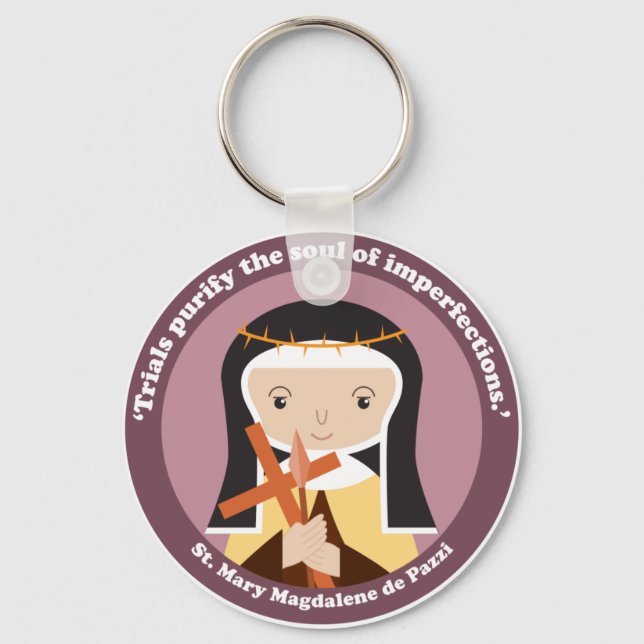 St. Mary Magdalene de Pazzi Keychain (Front)