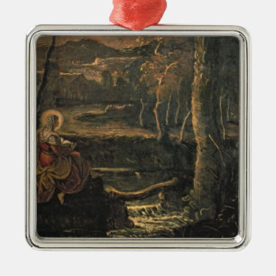 St. Mary of Egypt in the Wilderness Metal Ornament
