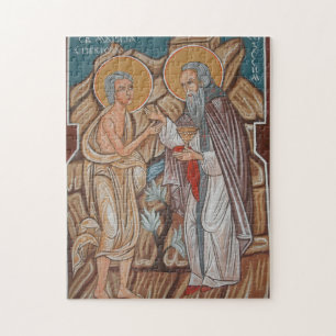 St. Mary of Egypt Orthodox Christian Icon Jigsaw Puzzle