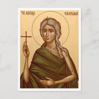 St. Mary of Egypt Orthodox Christian Icon Postcard