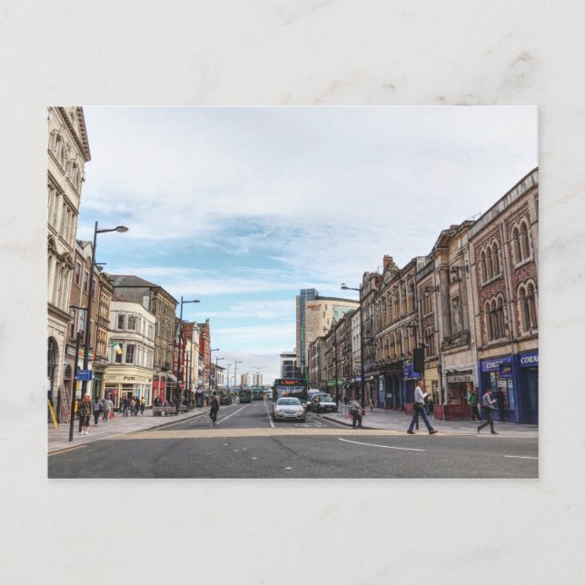 St Mary St, Cardiff, Wales Postcard (Front)
