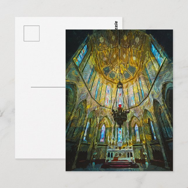 St. Mary's Cathedral Kilkenny, Ireland Interior Postcard (Front/Back)