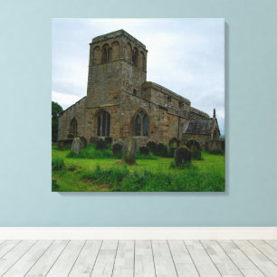 St. Mary's Church, Leake North Yorkshire Heritage Canvas Print