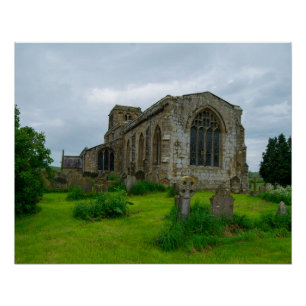 St. Mary's Church, Leake North Yorkshire Heritage Poster