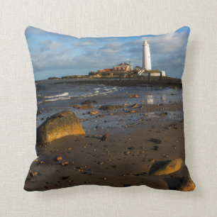 St. Mary'S Island Whitley, England Throw Pillow