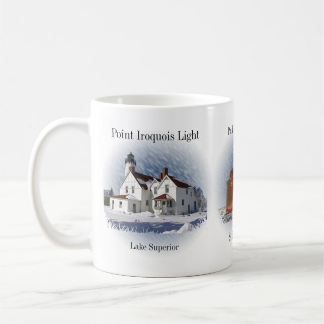 St. Mary's River lighthouses and boat mug (Left)