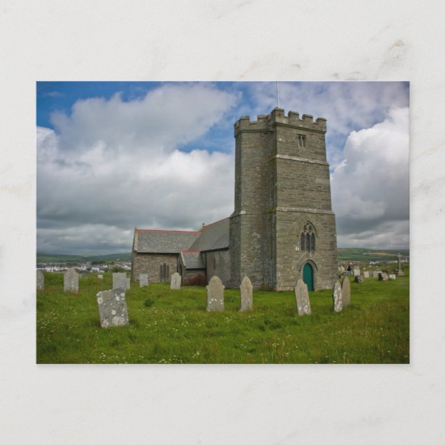 St. Materiana, Tintagel Postcard (Front)