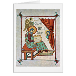 St. Matthew By Master Of The Book Of Lindisfarne