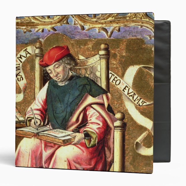 St. Matthew: Detail of Altarpiece Binder (Front/Inside)