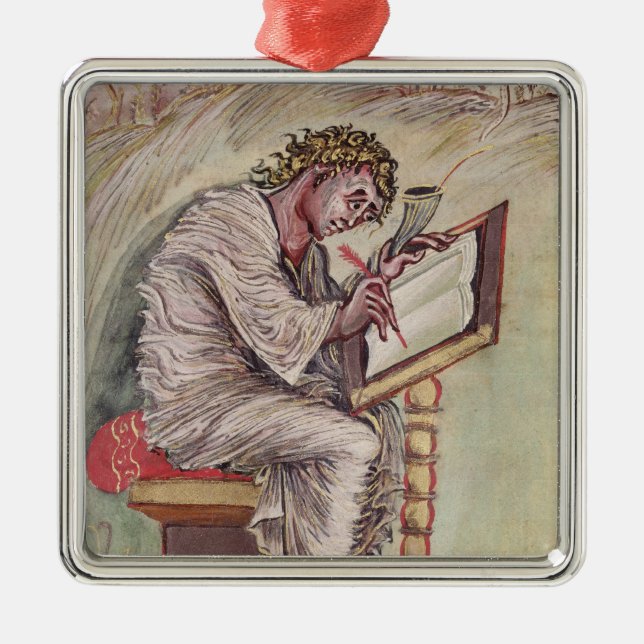 St. Matthew, from the Ebbo Gospels Metal Ornament (Front)