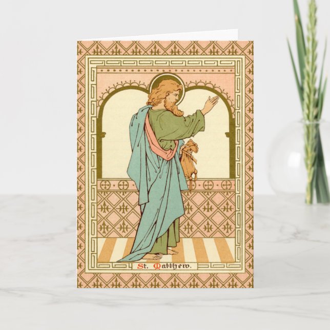 St. Matthew the Apostle (RLS 10) Blank Greeting Card (Front)