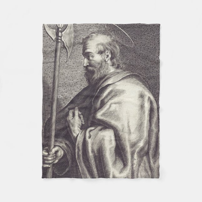 St. Matthew the Evangelist - Fine Art Reproduction Fleece Blanket (Front)