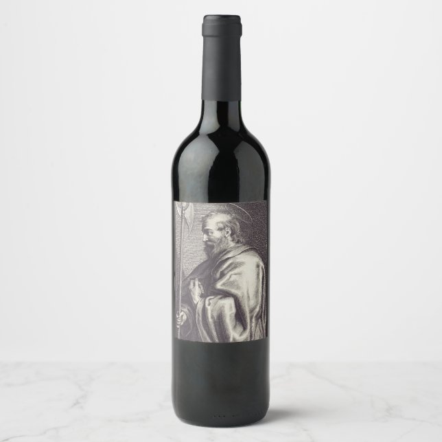 St. Matthew the Evangelist - Fine Art Reproduction Wine Label (Front)