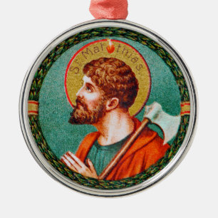 St. Matthias the Apostle (JMAS 09) Metal Ornament