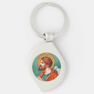 St. Matthias the Apostle (JMAS 09) Swirl Keychain