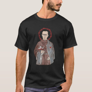 St Maximilian Kolbe Two Crowns Catholic Saint T-Shirt