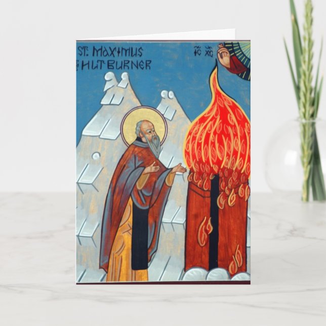 St. Maximus the Hut Burner Card (Front)