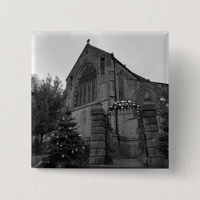 St Michael and All Angels' Church 2 Inch Square Button (Front)