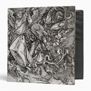 St. Michael and the Dragon, from a Latin Binder