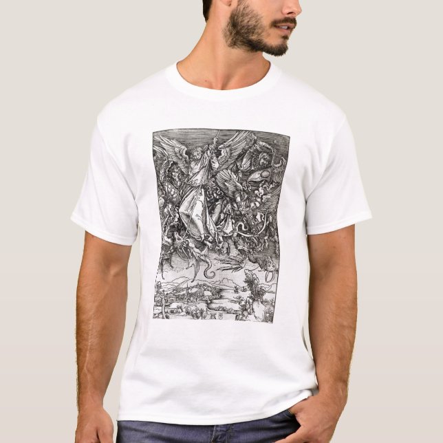 St. Michael and the Dragon, from a Latin T-Shirt (Front)