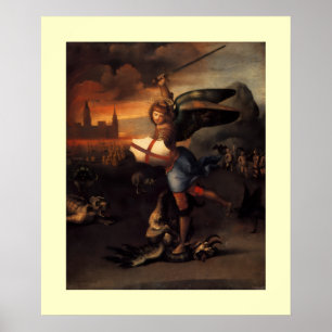 St MICHAEL AND THE DRAGON Poster