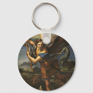 St. Michael and the Satan - Raphael Keychain
