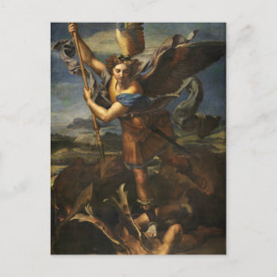 St. Michael and the Satan - Raphael Postcard