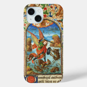 ST. MICHAEL ARCHANGEL AND DRAGON Flemish Miniature iPhone 15 Case