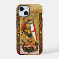 St. Michael Archangel and Dragon Sienese Prayer