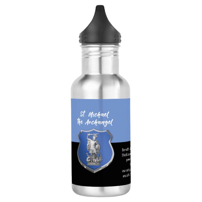 St. Michael Archangel Prayer Thinking of You 532 Ml Water Bottle (Left)