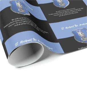 St. Michael Archangel Prayer Thinking of You Wrapping Paper
