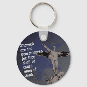 St. Michael Archangel - Sheriff Star Deputy Keychain