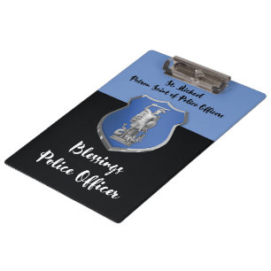 St. Michael Blessings to New Police Officer Clipboard