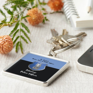 St. Michael Blessings to New Police Officer Keychain