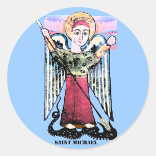 St Michael Classic Round Sticker