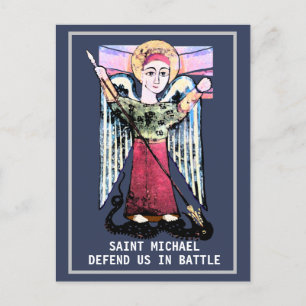 St Michael defend us  Postcard