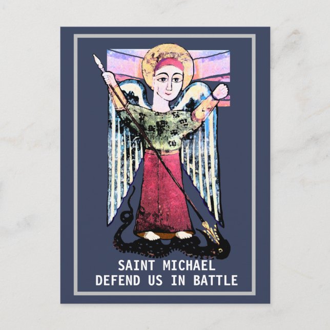 St Michael defend us  Postcard (Front)