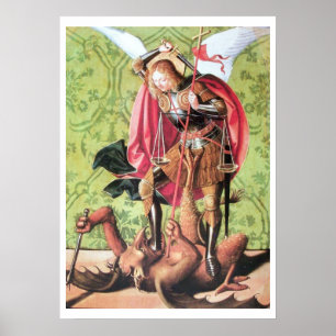 ST. MICHAEL ,DRAGON AND JUSTICE POSTER