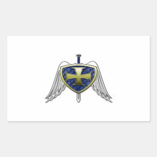 St Michael - Dragon Scale Shield Sticker