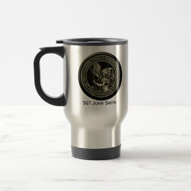 St Michael Emblem Travel Mug (Left)