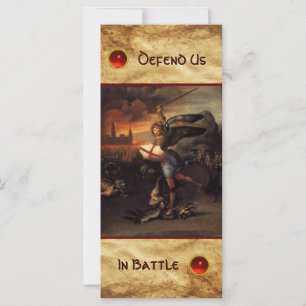 St Michael et la carte de prière du dragon
