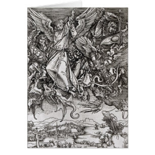 St Michael et le dragon, d'un latin