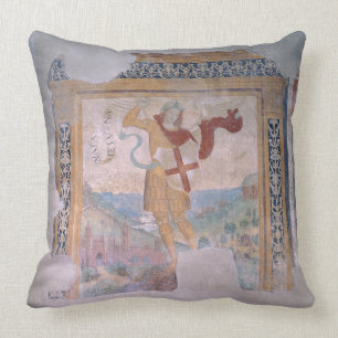 St. Michael (fresco) Throw Pillow