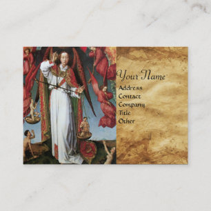 ST. MICHAEL IN THE LAST JUDGEMENT BUSINESS CARD