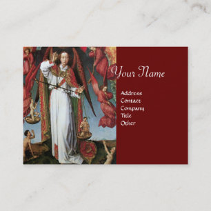 ST. MICHAEL IN THE LAST JUDGEMENT BUSINESS CARD
