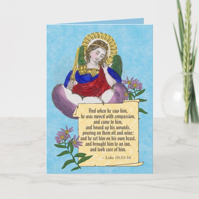 St. Michael (M 09) EMS/EMT Blank Greeting Card (Front)